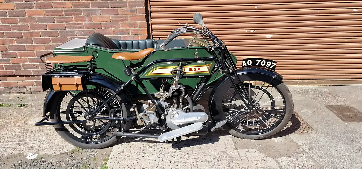 Used 1921 Bsa Model K With Sidecar - Interior and Exterior details 2