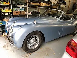 Used 1953 Jaguar Xk XK120 Dhc Blue - Interior and Exterior details 2