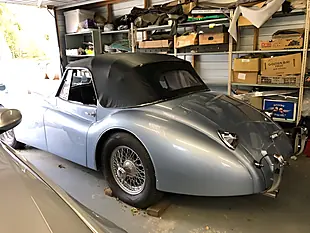 Used 1953 Jaguar Xk XK120 Dhc Blue - Interior and Exterior details 7