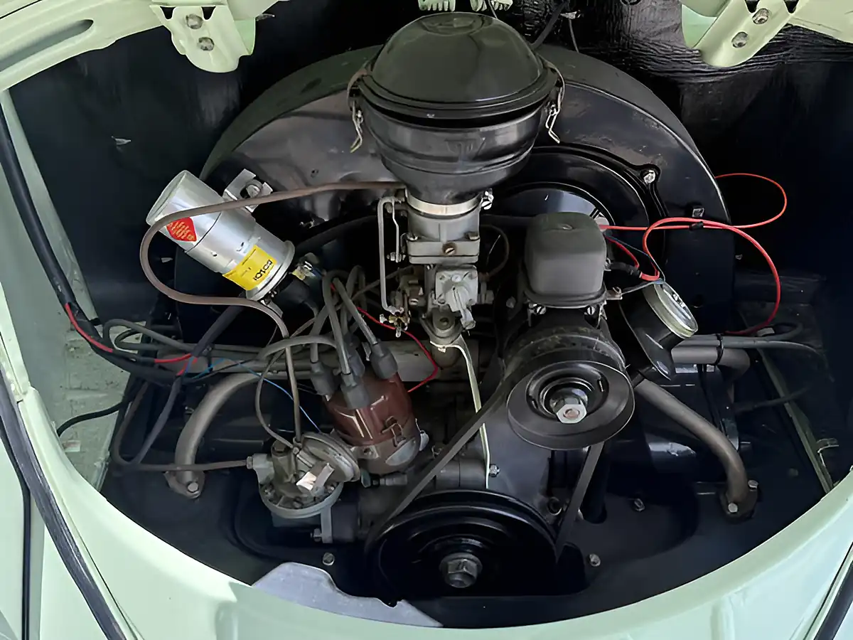 Used 1959 Volkswagen Beetle Showroom Condition Light Green - Front View