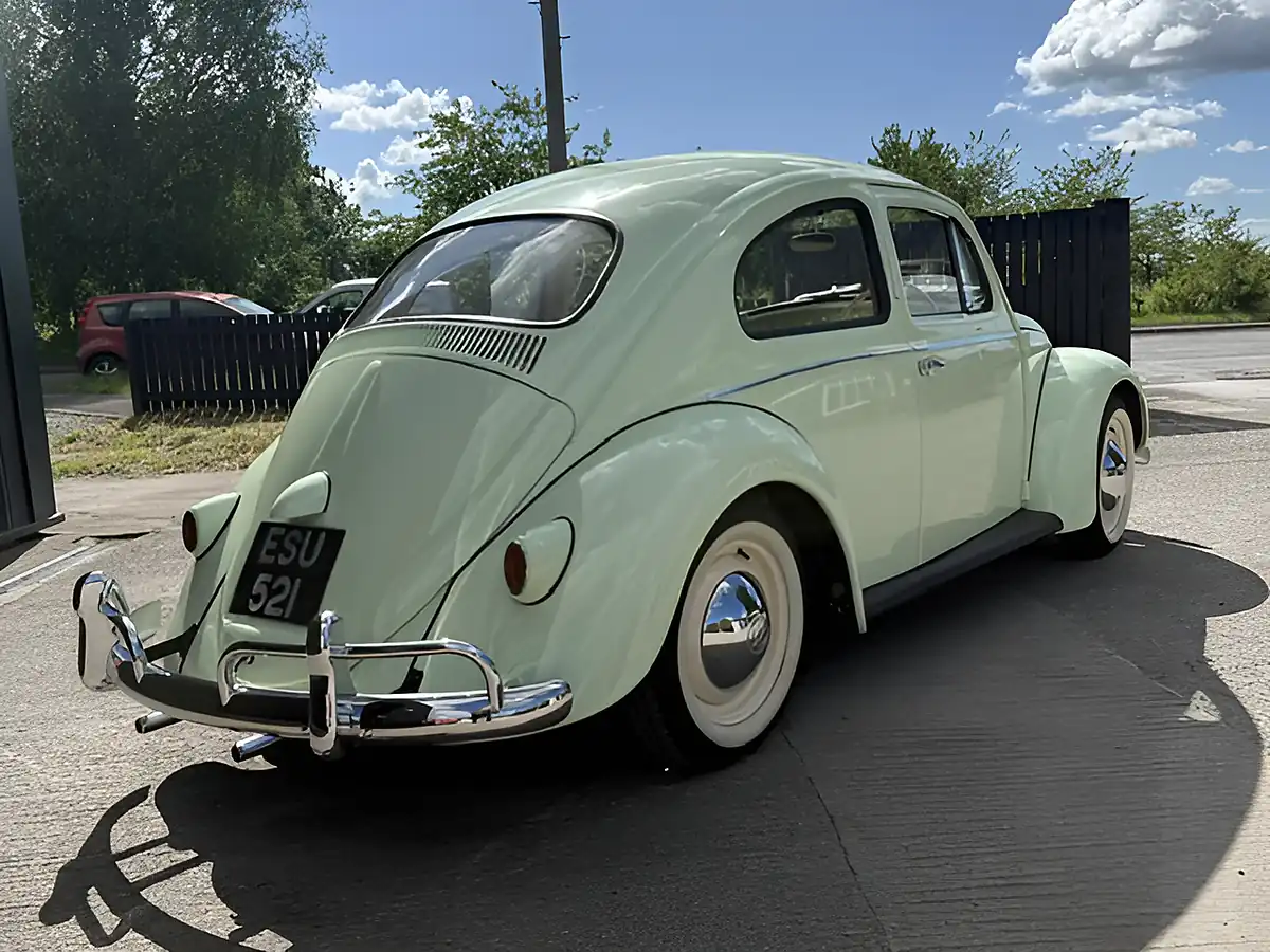 Used 1959 Volkswagen Beetle Showroom Condition Light Green - Interior and Exterior details 12