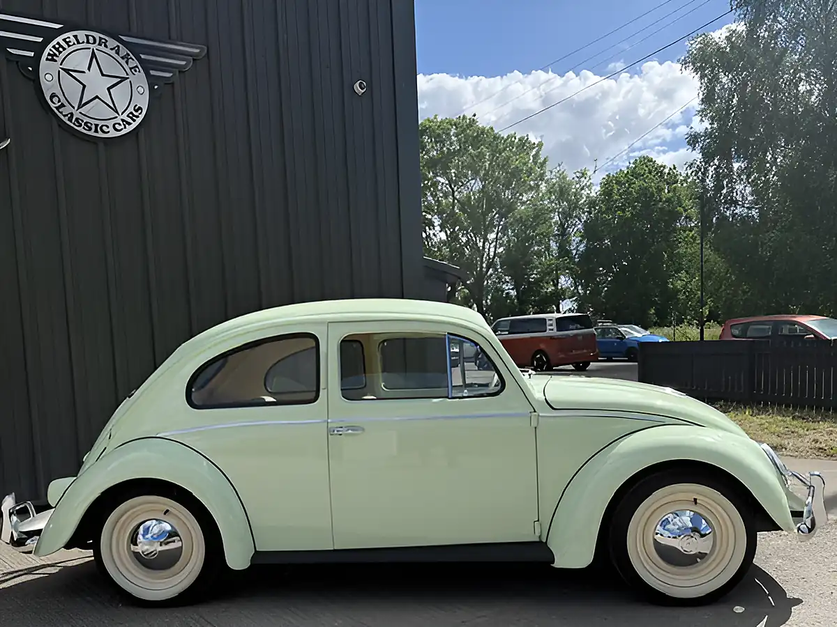 Used 1959 Volkswagen Beetle Showroom Condition Light Green - Interior and Exterior details 13