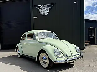 Used 1959 Volkswagen Beetle Showroom Condition Light Green - Interior and Exterior details 14