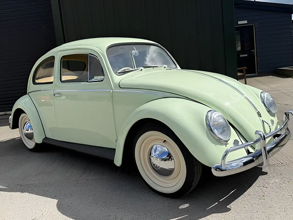 Used 1959 Volkswagen Beetle Showroom Condition Light Green - Interior and Exterior details 6