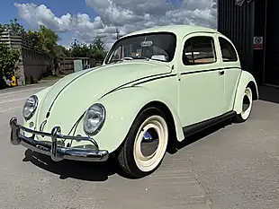 Used 1959 Volkswagen Beetle Showroom Condition Light Green - Interior and Exterior details 8