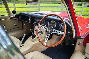 Used 1965 Jaguar E-Type Series I Fhc Carmen Red - Interior and Exterior details 12