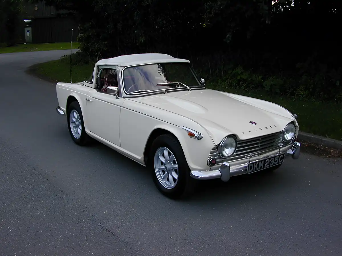 Used 1965 Triumph TR4 TR4a Irs Surrey Top White - Front View