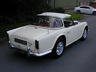 Used 1965 Triumph TR4 TR4a Irs Surrey Top White - Interior and Exterior details 3
