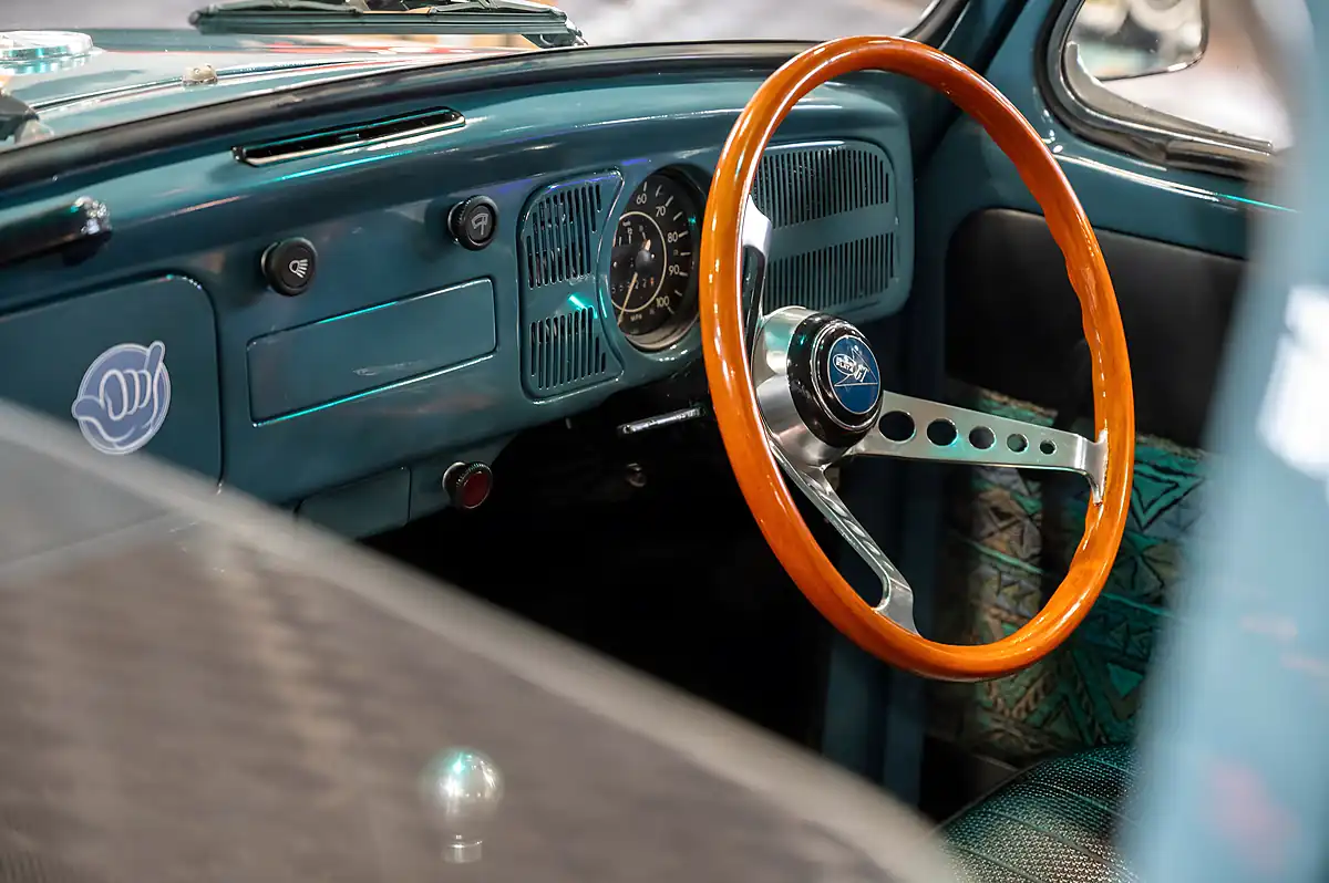Used 1971 Volkswagen Beetle Square Window Dove Blue - Interior and Exterior details 9
