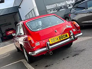 Used 1974 MG Mgb GT Coupe Tartan Red - Interior and Exterior details 12