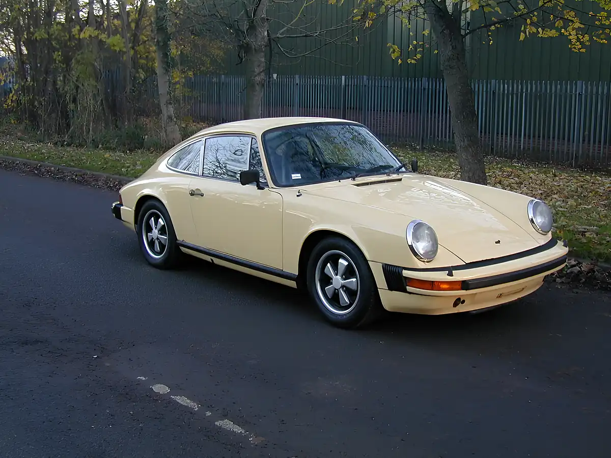 Used 1975 Porsche 911 Coupe Primrose Yellow - Front View
