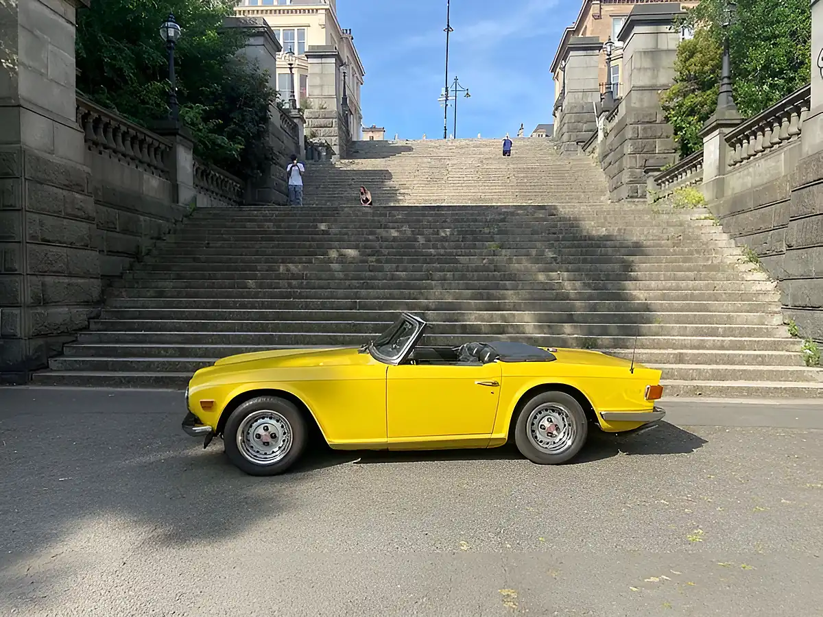 Used 1975 Triumph TR6 Yellow - Front View