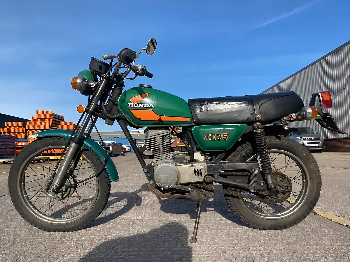 Used 1976 Honda XE75 As Is Green - Interior and Exterior details 11