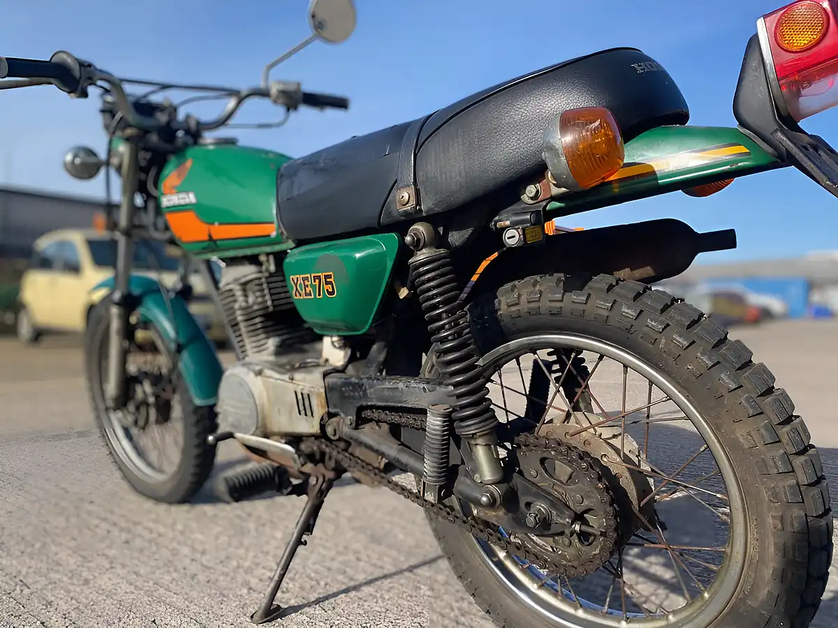 Used 1976 Honda XE75 As Is Green - Interior and Exterior details 13