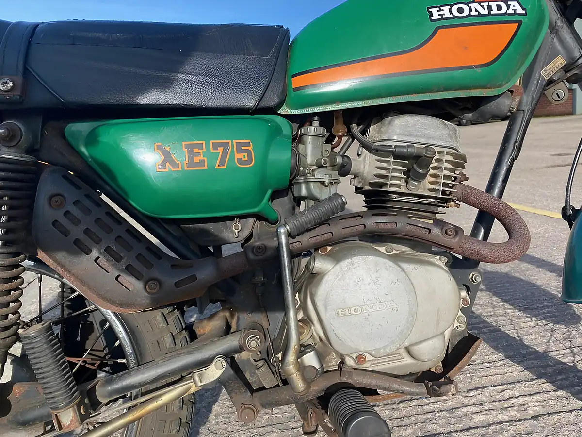 Used 1976 Honda XE75 As Is Green - Interior and Exterior details 19
