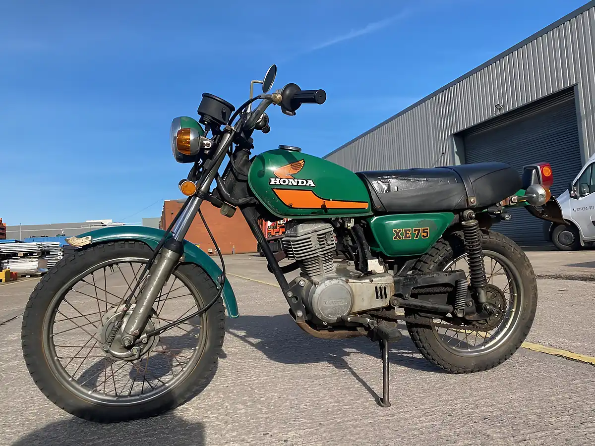 Used 1976 Honda XE75 As Is Green - Interior and Exterior details 5