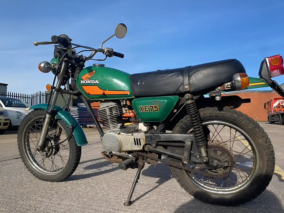 Used 1976 Honda XE75 As Is Green - Interior and Exterior details 9