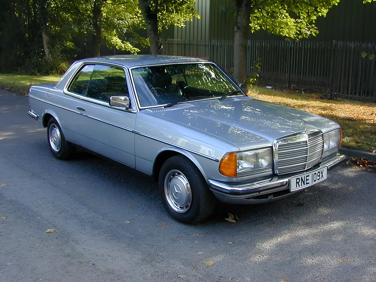 Used 1981 Mercedes-Benz 230 W123 Coupe Blue - Front View