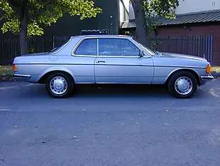 Used 1981 Mercedes-Benz 230 W123 Coupe Blue - Interior and Exterior details 2