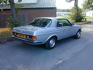 Used 1981 Mercedes-Benz 230 W123 Coupe Blue - Interior and Exterior details 4