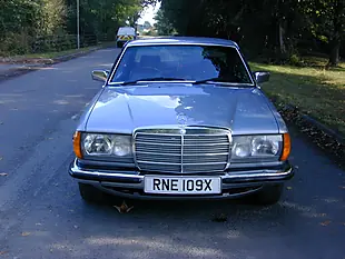 Used 1981 Mercedes-Benz 230 W123 Coupe Blue - Interior and Exterior details 5