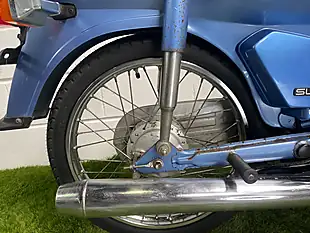 Used 1982 Honda C70 Square Headlight Light Electric Blue - Interior and Exterior details 13