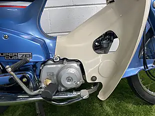 Used 1982 Honda C70 Square Headlight Light Electric Blue - Interior and Exterior details 17