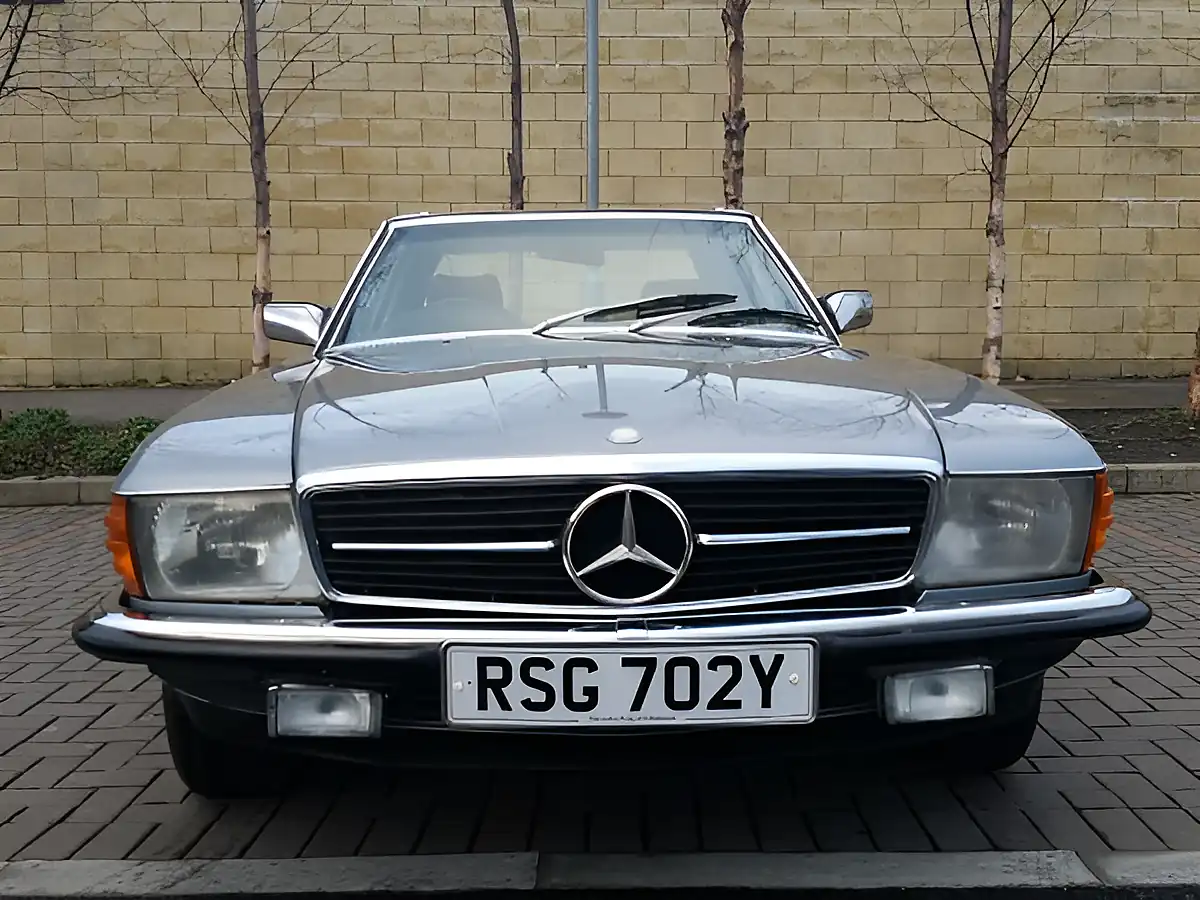 Used 1983 Mercedes 280SL Convertible Silver Blue - Interior and Exterior details 13