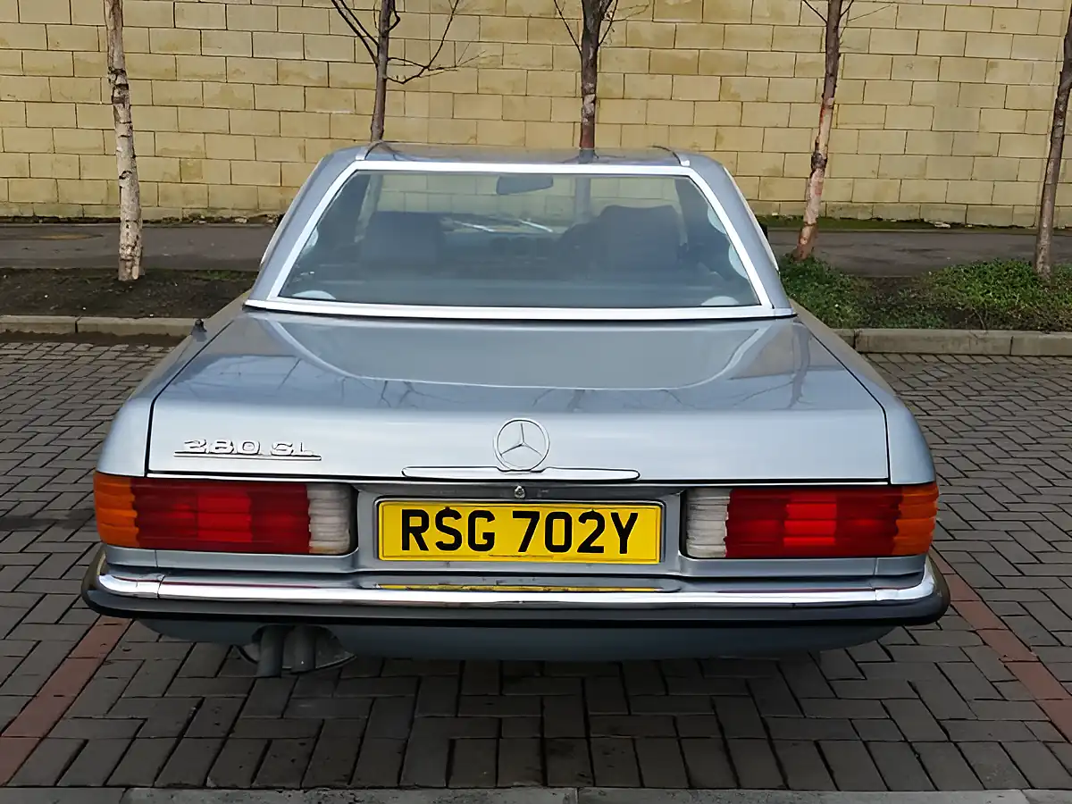 Used 1983 Mercedes 280SL Convertible Silver Blue - Interior and Exterior details 9