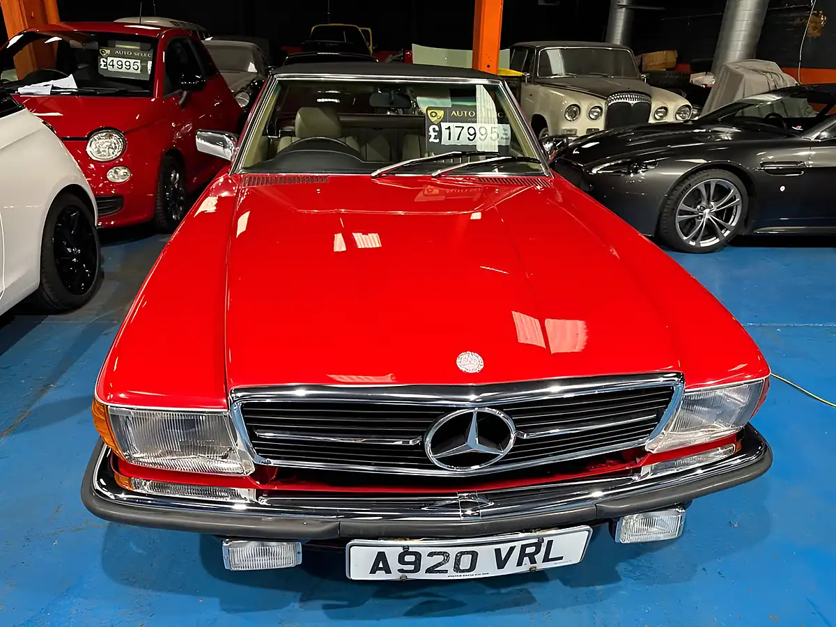 Used 1983 Mercedes-Benz 280 Sl Convertible Red - Front View