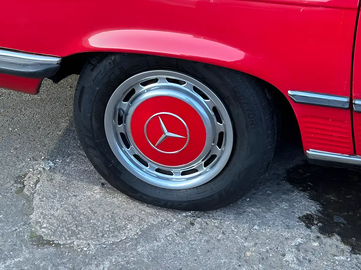 Used 1983 Mercedes-Benz 280 Sl Convertible Red - Interior and Exterior details 10