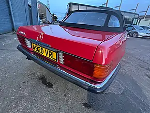 Used 1983 Mercedes-Benz 280 Sl Convertible Red - Interior and Exterior details 11