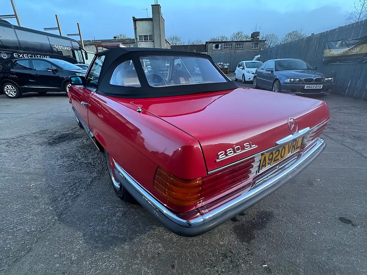 Used 1983 Mercedes-Benz 280 Sl Convertible Red - Interior and Exterior details 13