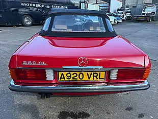 Used 1983 Mercedes-Benz 280 Sl Convertible Red - Interior and Exterior details 15
