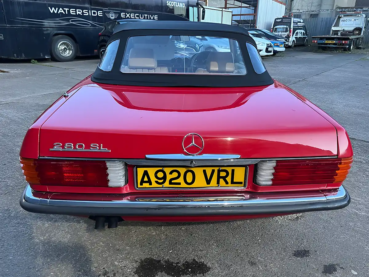 Used 1983 Mercedes-Benz 280 Sl Convertible Red - Interior and Exterior details 15