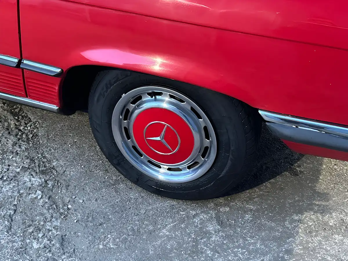 Used 1983 Mercedes-Benz 280 Sl Convertible Red - Interior and Exterior details 16