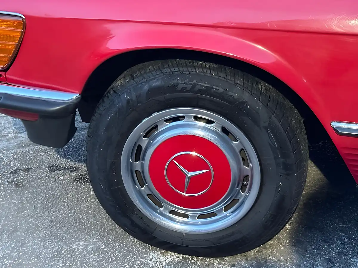 Used 1983 Mercedes-Benz 280 Sl Convertible Red - Interior and Exterior details 20
