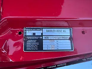 Used 1983 Mercedes-Benz 280 Sl Convertible Red - Interior and Exterior details 3