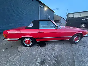 Used 1983 Mercedes-Benz 280 Sl Convertible Red - Interior and Exterior details 4