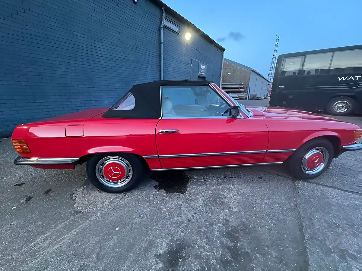 Used 1983 Mercedes-Benz 280 Sl Convertible Red - Interior and Exterior details 4