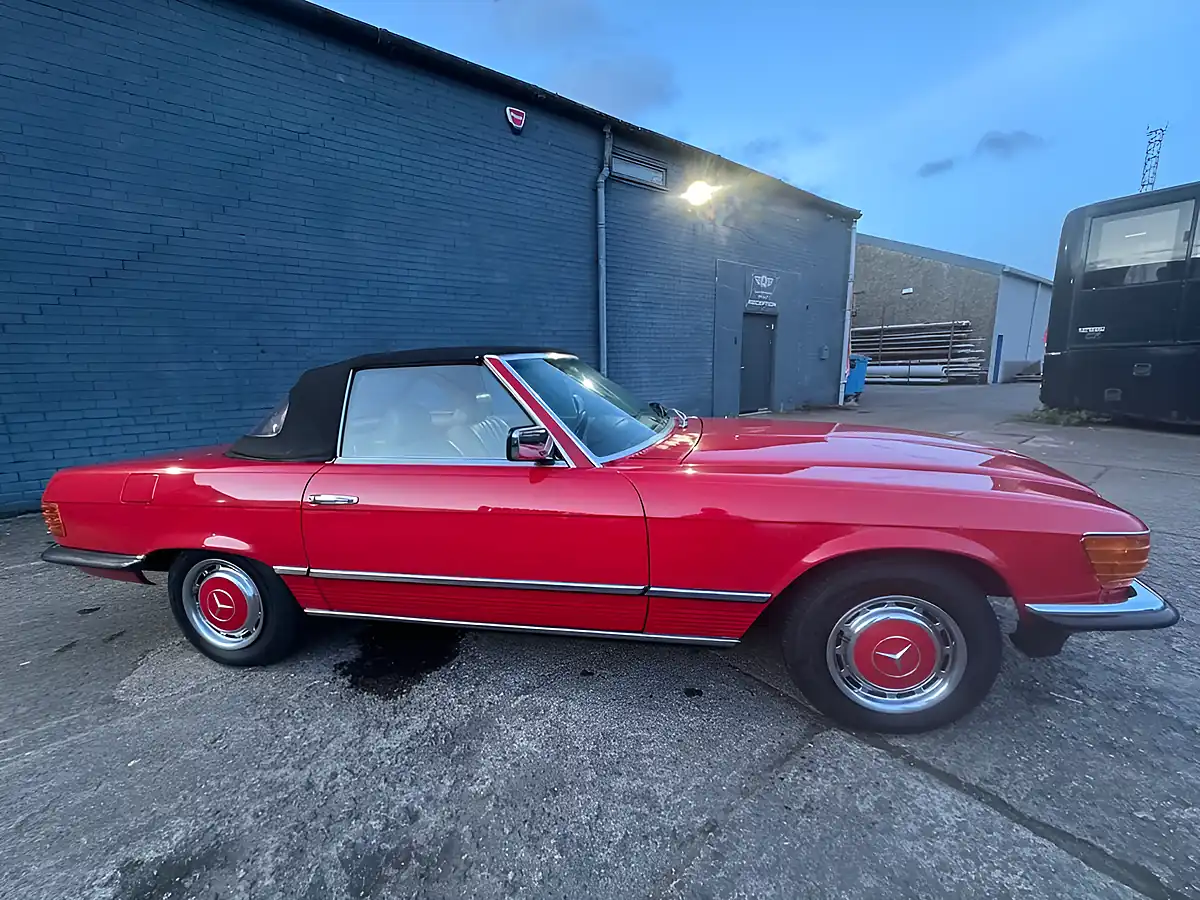 Used 1983 Mercedes-Benz 280 Sl Convertible Red - Interior and Exterior details 8
