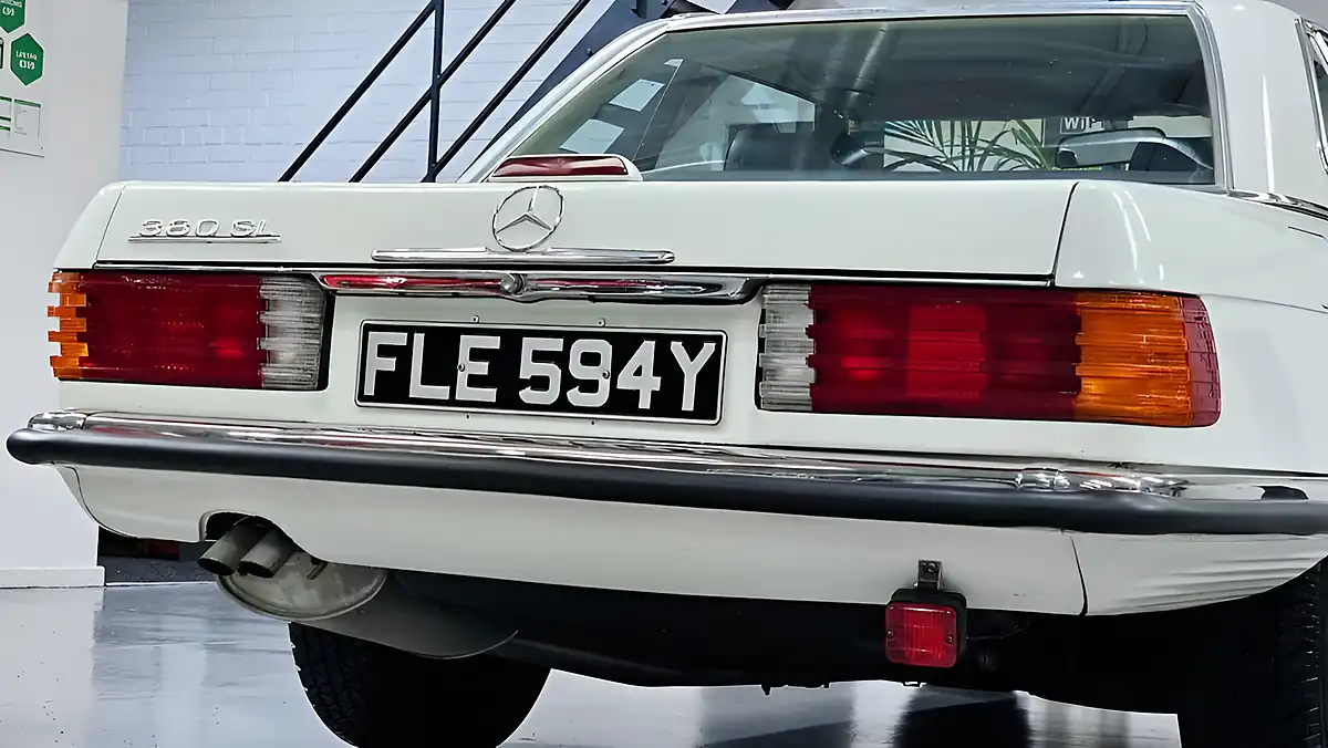 Used 1983 Mercedes-Benz 380 Sl Convertible White - Interior and Exterior details 13