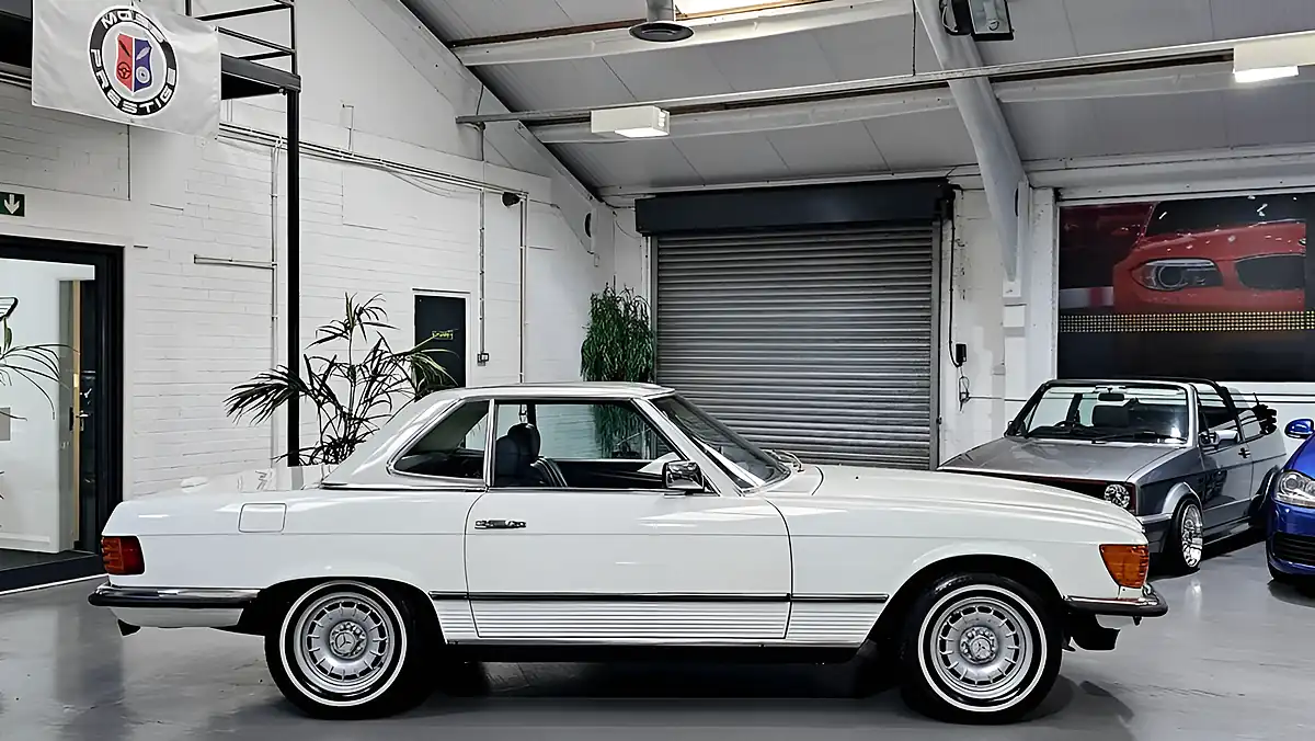 Used 1983 Mercedes-Benz 380 Sl Convertible White - Interior and Exterior details 5