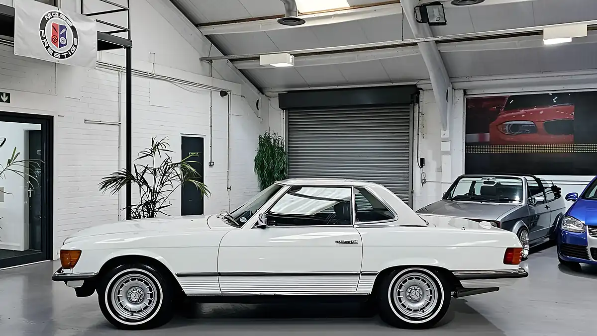 Used 1983 Mercedes-Benz 380 Sl Convertible White - Interior and Exterior details 6