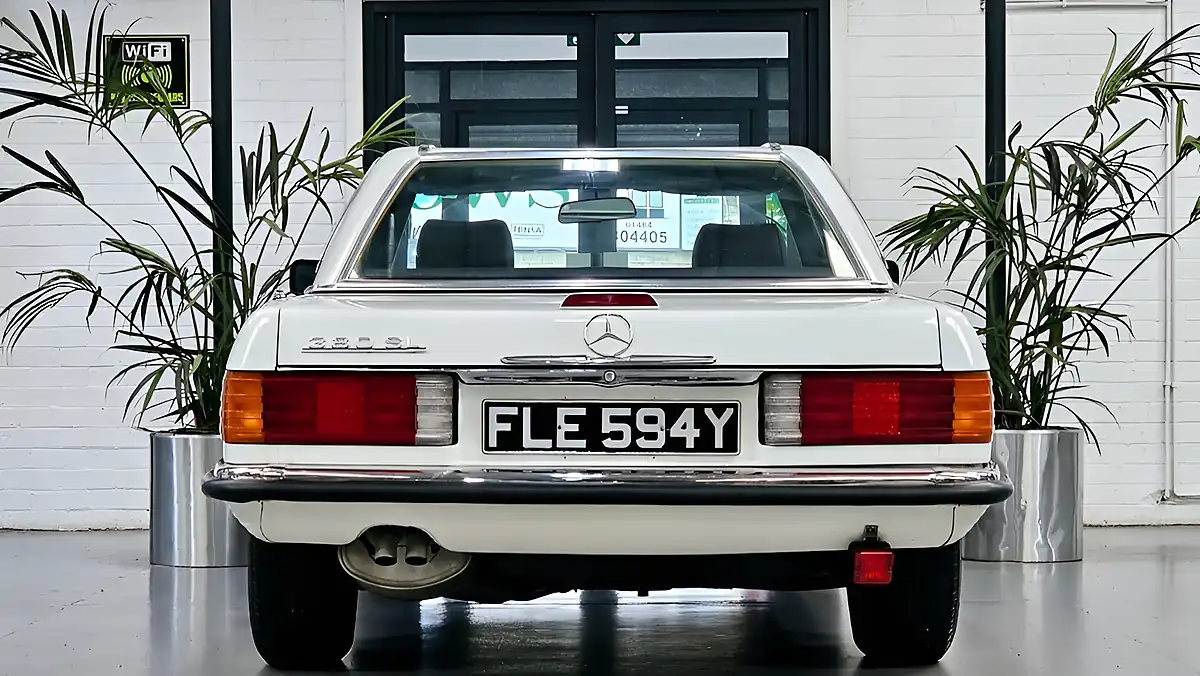 Used 1983 Mercedes-Benz 380 Sl Convertible White - Interior and Exterior details 7