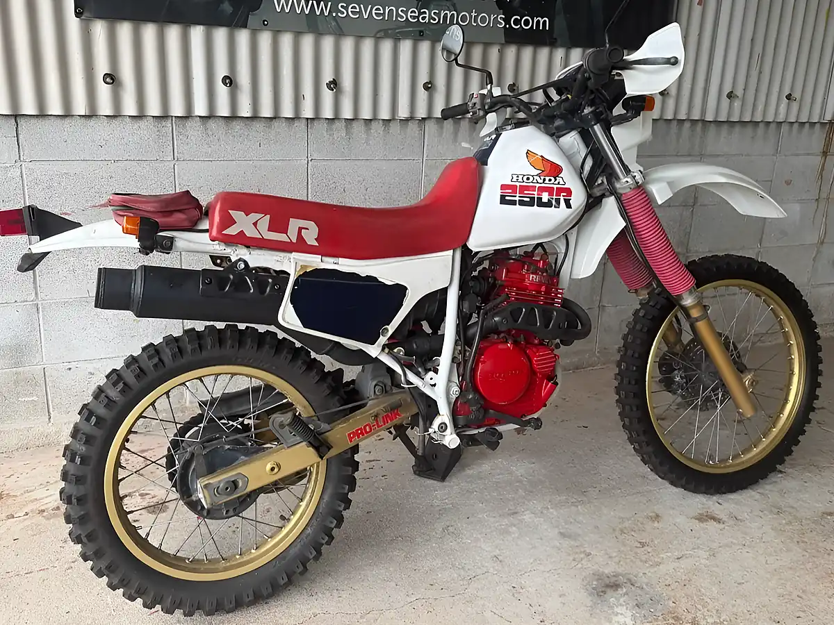Used 1985 Honda XLR250R MD16 Red White - Interior and Exterior details 3