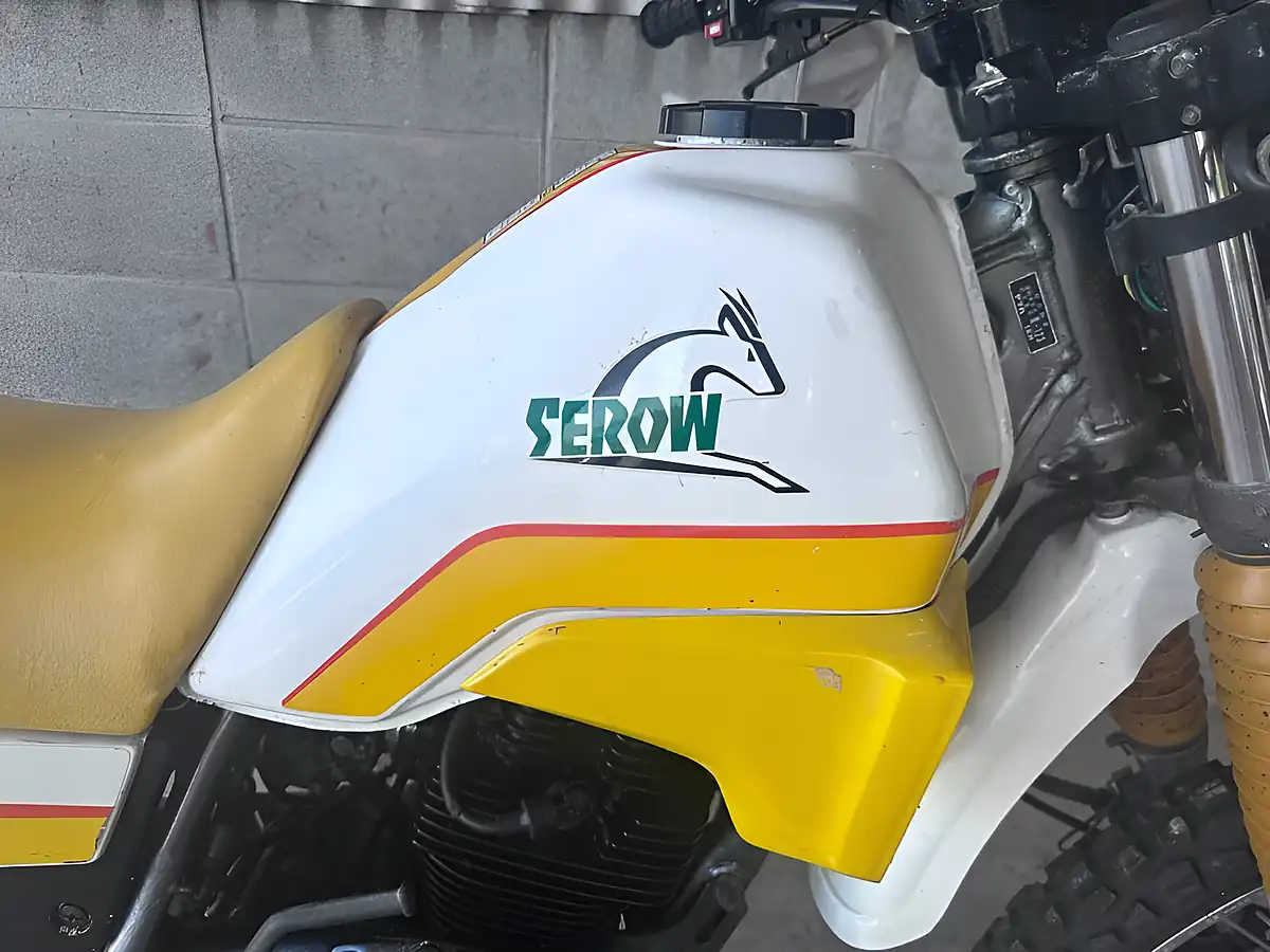 Used 1986 Yamaha Serow 225 White Yellow - Interior and Exterior details 13