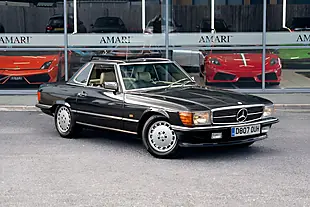 Used 1987 Mercedes-Benz 500 Sl R107 Blue Black Metallic - Interior and Exterior details 2