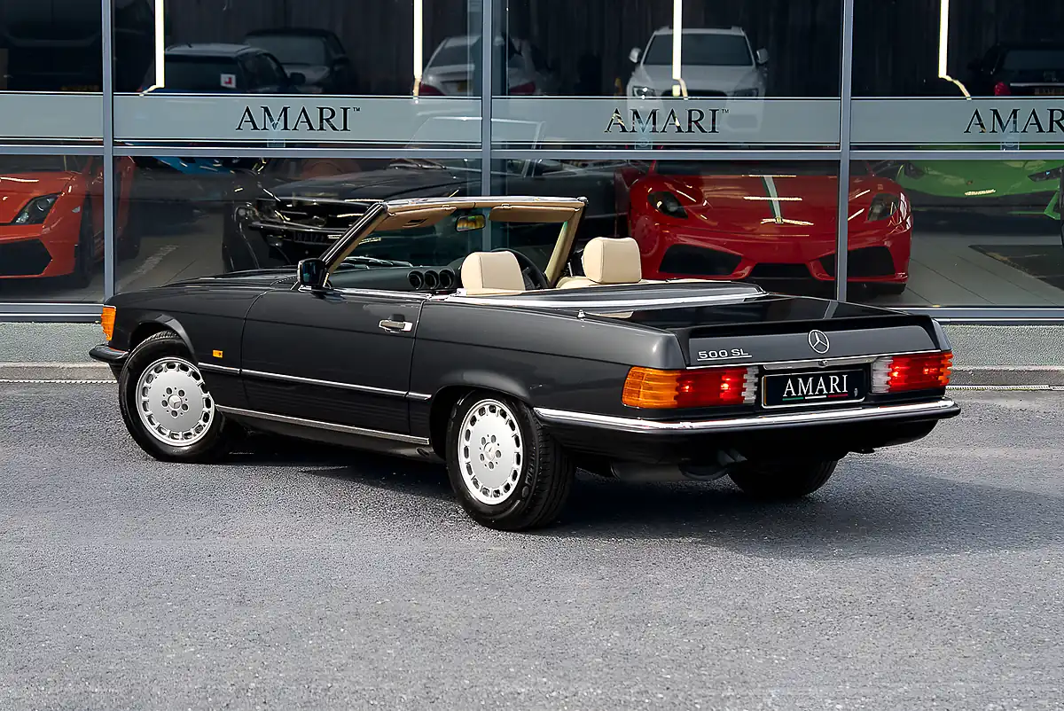 Used 1987 Mercedes-Benz 500 Sl R107 Blue Black Metallic - Interior and Exterior details 6