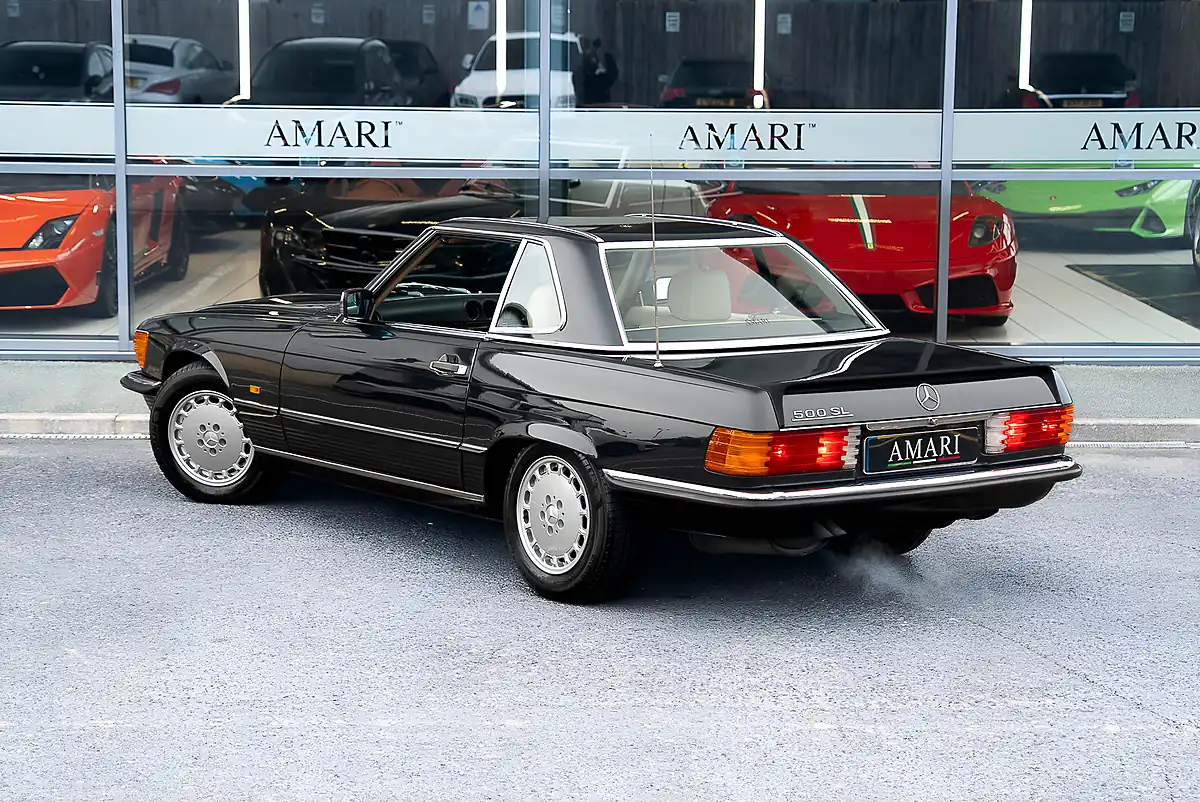 Used 1987 Mercedes-Benz 500 Sl R107 Blue Black Metallic - Interior and Exterior details 7